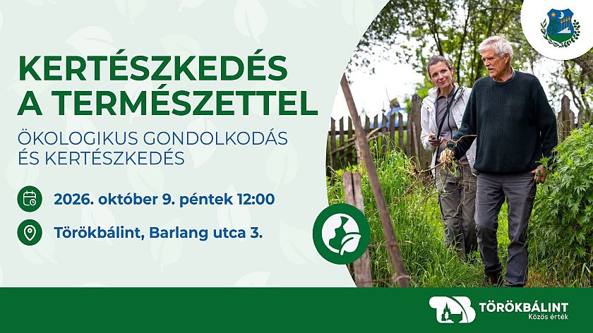 Kertészkedés a természettel – kertbemutató és beszélgetés Dr. Gyulai Ivánnal