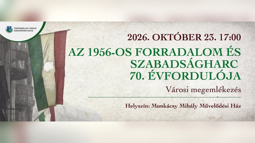 Október 23-i városi megemlékezés és díjátadó ünnepség Törökbálinton