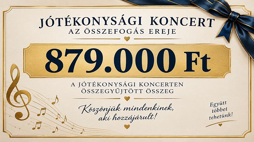 A Törökbálinti Kamarakórus jótékonysági koncertje