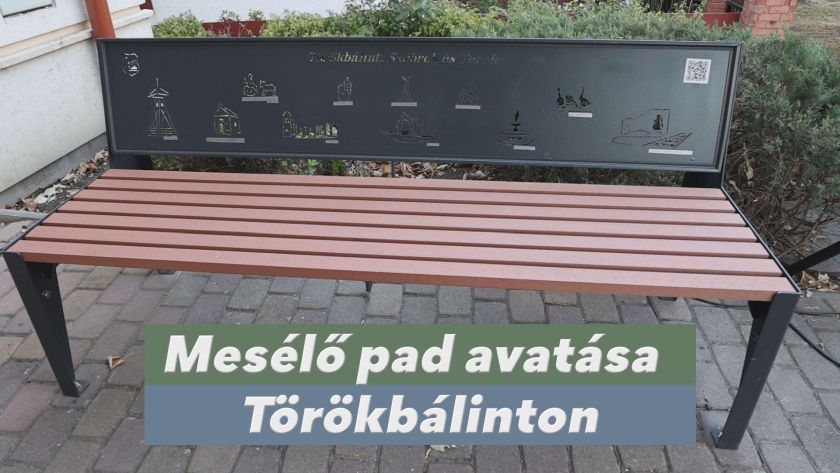 Egy gombnyomás, és megszólal a történelem – Mesélő padot avattak Törökbálinton