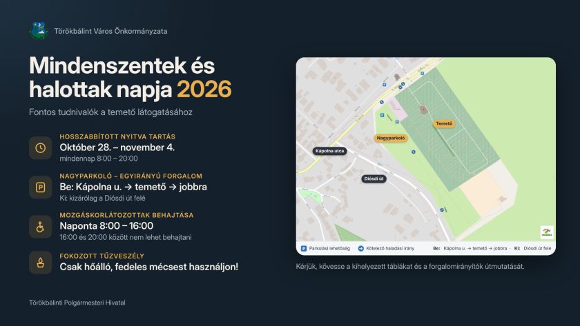 Mindenszentek és halottak napja 2026 - Fontos tudnivalók a temető látogatásához
