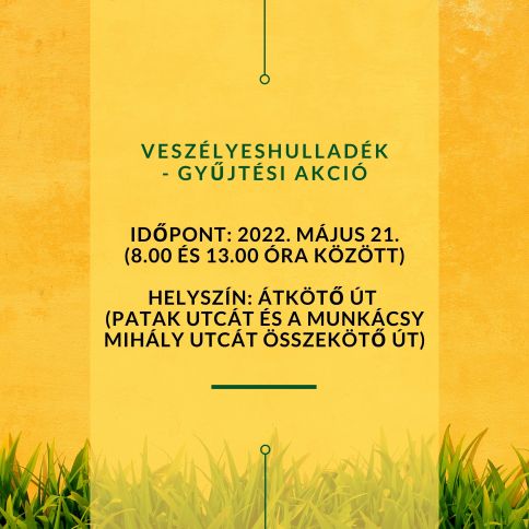 Veszélyeshulladék - gyűjtési akció!
