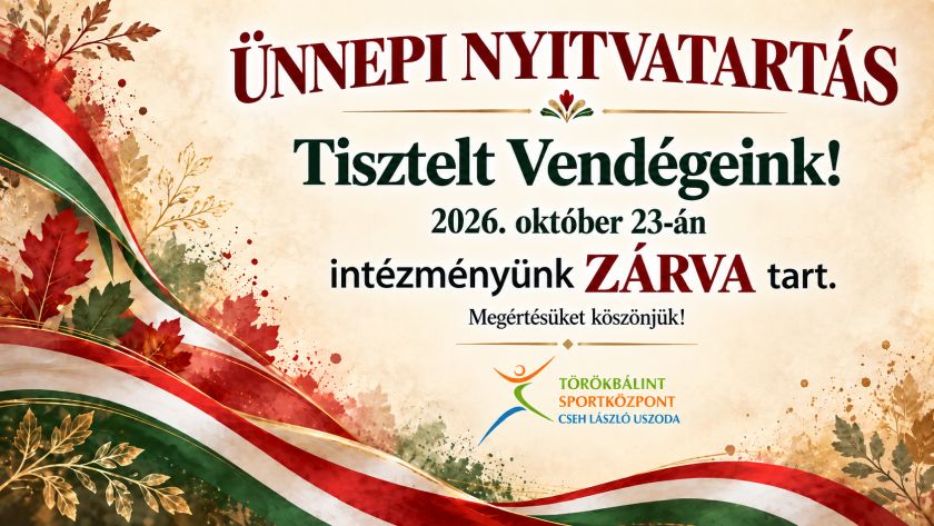 Ünnepi nyitvatartás